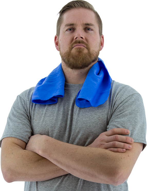 Cooling towel for summer work and outdoor use