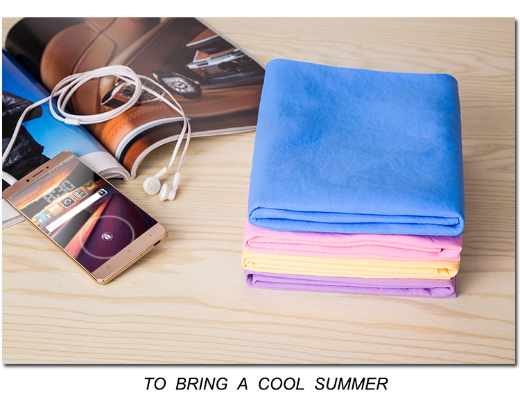 PVA cooling towel product photo for comparison with microfiber towel