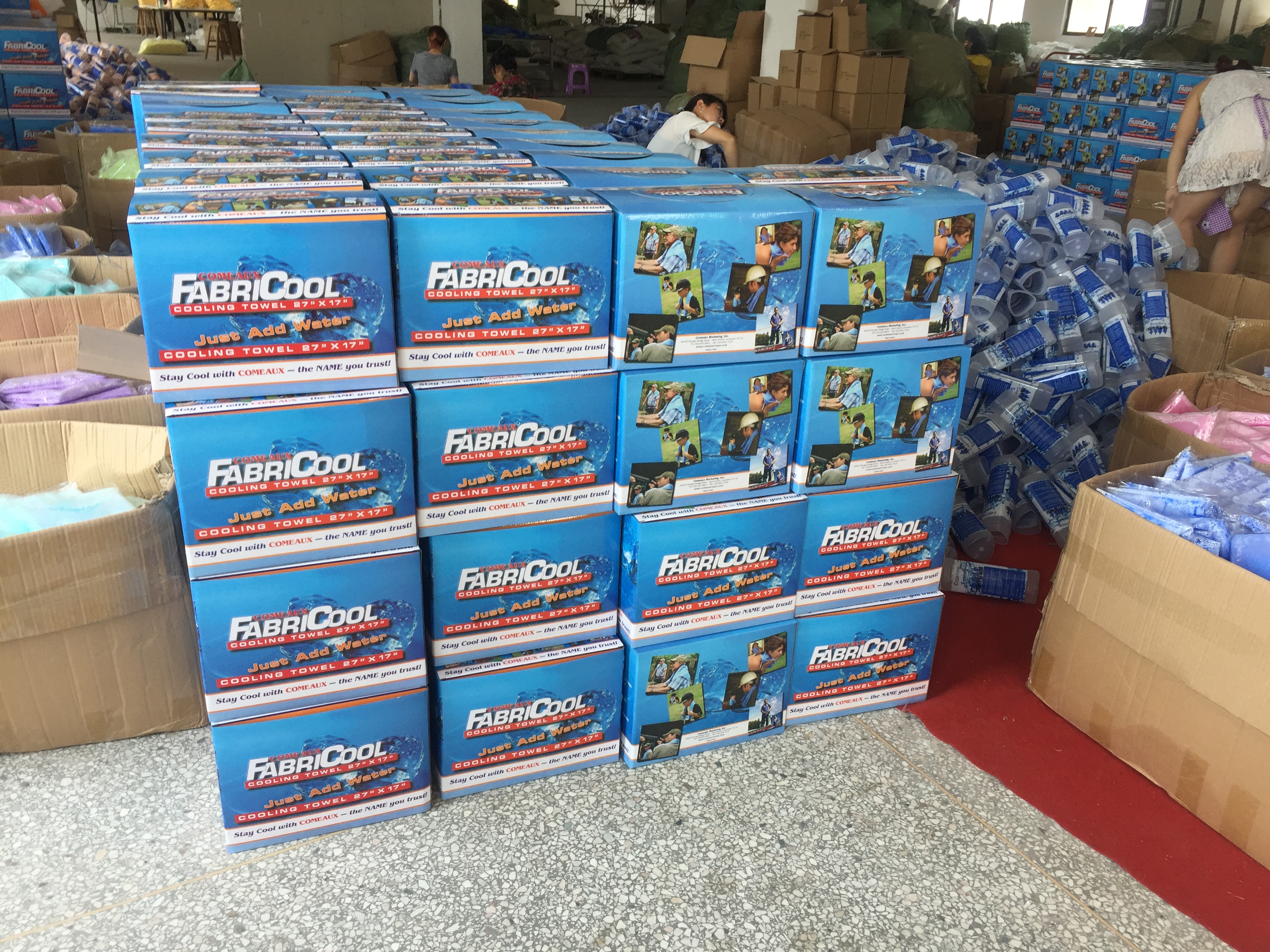 Packed PVA towel cartons for holiday promotion orders