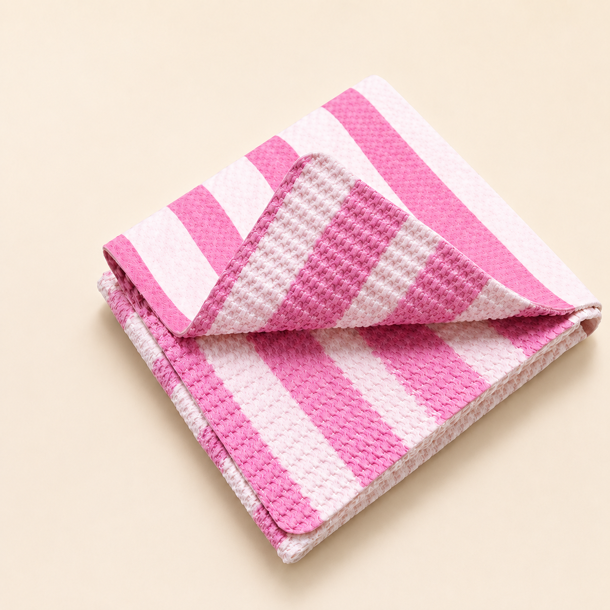 Pink 3D PVA chamois clean towel