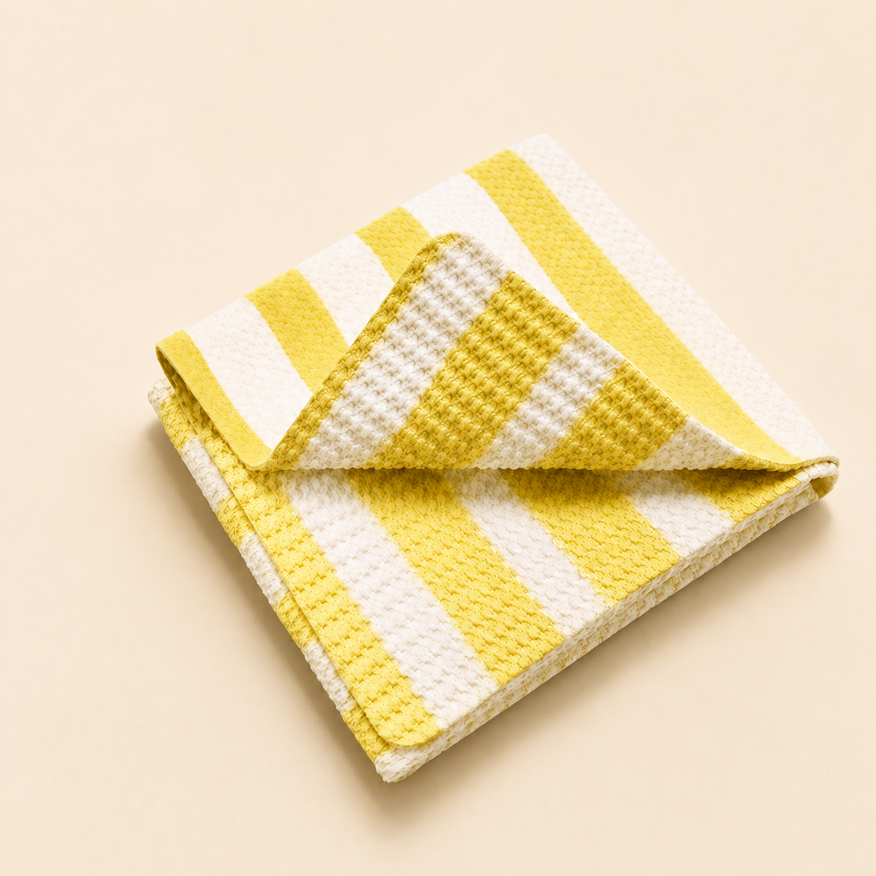 Yellow 3D PVA chamois towel